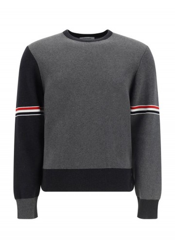 Thom Browne - Sweater - Mens - Grey