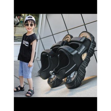 男童涼鞋中大童2025新款夏季潮防滑軟底小男孩兒童沙灘鞋寶寶童鞋