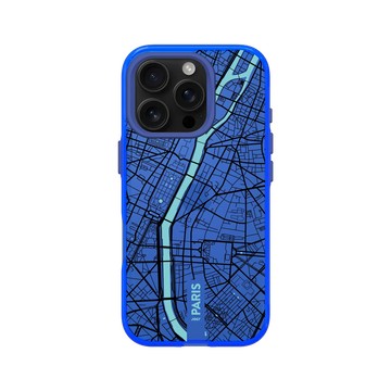 iPhone 16 Pro Clear 激光藍 - JOCR - Paris (Black Logo)