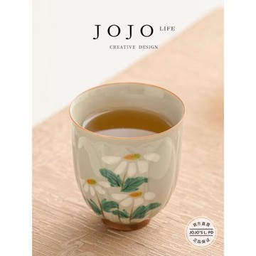 JOJO'S L. PD.Reverse.手繪幸運草小茶杯主人杯陶瓷浮雕 | 相逆