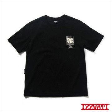 IZZVATI-立體雕花變形蟲T-黑色