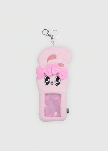 艾絲樂小兔系列．絨毛卡套(粉-艾絲樂小兔)