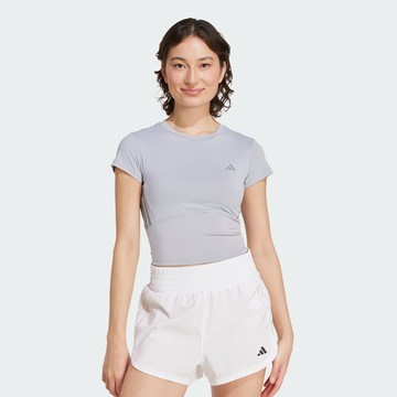 adidas HYPERGLAM SHINE 短版短袖上衣 T恤 吸濕排汗 女 JN2648 官方直營