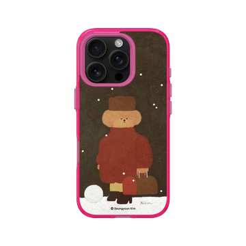 iPhone 16 Pro Clear 粉漾桃 - Seungyoun Kim - 紅衣小狗 Pingurusky