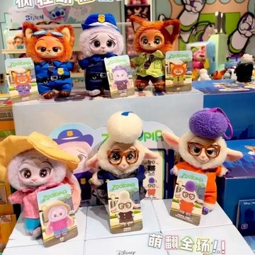 E哥❤現貨MINISO迪士尼瘋狂動物城系列搪膠毛絨公仔擺件預售