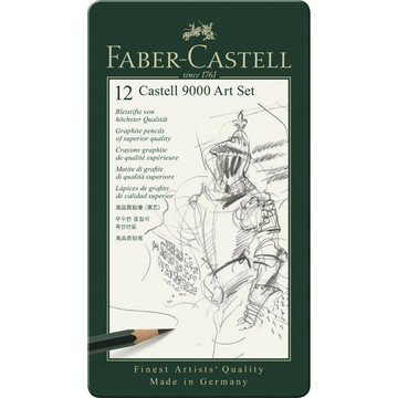 【文具通】Faber-Castell 輝柏 高級藝術家 9000 119065 製圖 繪圖 素描 鉛筆 12支入 A1110110【APP滿額下單10%點數(單一帳號最高1500點)】8/31止