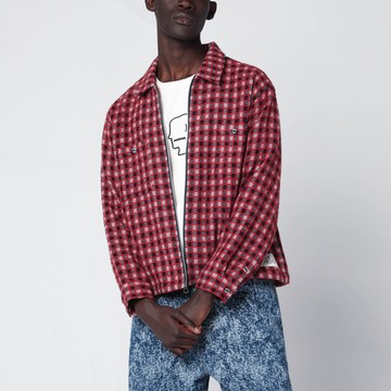 Red check overshirt