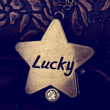 有間小鋪 Lucky Star時尚復古翻蓋掛錶 掀蓋式懷錶 經典星星鑲單鑽項鍊錶 五角星懷錶 鑲鑽小懷錶 創意禮品