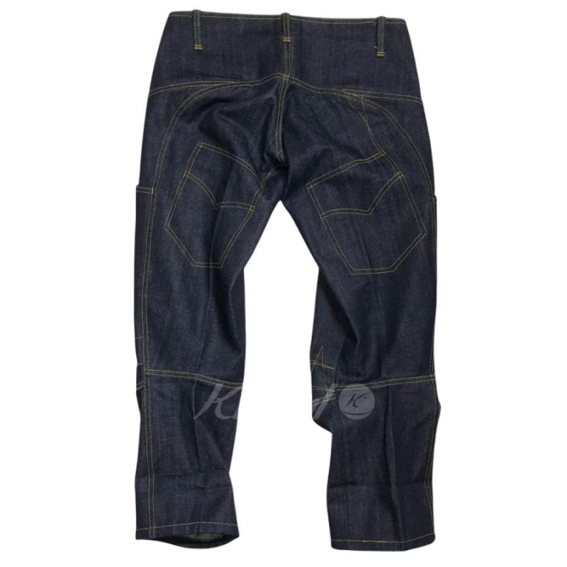 Christopher Nemeth Trousers 2036 Denim yelow stich 変形デニム