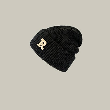 【巴黎精品】現貨+預購 針織毛帽-字母R保暖純色百搭男女帽子聖誕節情人節生日交換禮物5色p1aa10