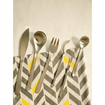 日式極簡不銹鋼304西餐具磨砂金屬復古刀叉甜品勺攪拌勺商用餐勺