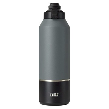 TYESO 泰碩 便攜彈蓋保溫瓶  撞色黑  1個  1.2L