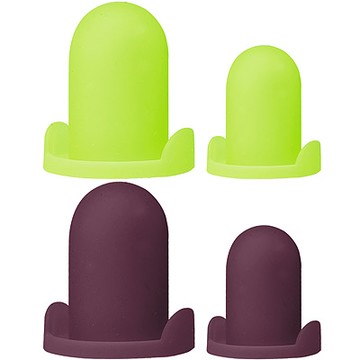 《IBILI》大小矽膠花嘴蓋4件-紫綠-