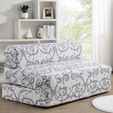 印花獨立筒沙發床-5尺*6.2尺