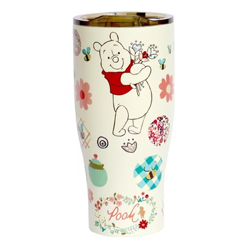 Disney 迪士尼 304不鏽鋼真空酷樂杯 DS-7908WNY  維尼黃  900ml  1個