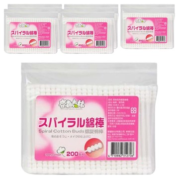 奈森克林 螺旋棉棒  200支  6包