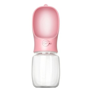 Tamsaa 狗狗外出飲水餵食瓶 PET+ABS材質  1個  粉色
