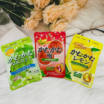 潼漾小舖 日本 三菱 咖姆咖姆 卡姆 草莓糖 梅子糖  葡萄糖 檸檬糖 水果嚼糖 30g 袋裝