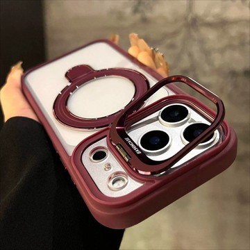 雙支架 MagSafe磁吸 送鏡頭膜 手機殼 適用iPhone 18 17 16 15 14 13 Promax 防摔殼