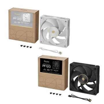ASUS 華碩 PROART PF120 高效能風扇 單入組 極簡白/現代黑