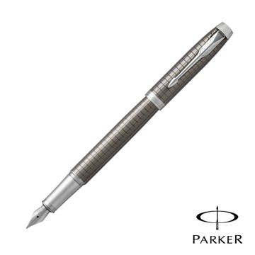 PARKER 派克 高尚NEW IM 鈦金格紋 鋼筆