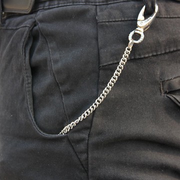 不銹鋼加長鑰匙扣創意鈴鐺小掛件包包鑰匙圈禮品鑰匙扣防丟鏈子男