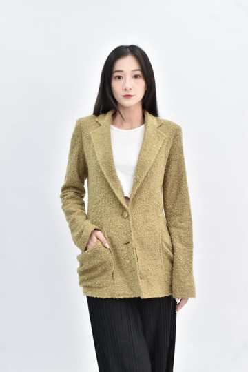 (S) 【德馨私服】egoist長袖黃色外套