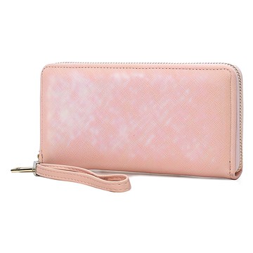 AFECTO Saffiano 越南盾 錢包  粉色  均碼(20*10*2.5cm)