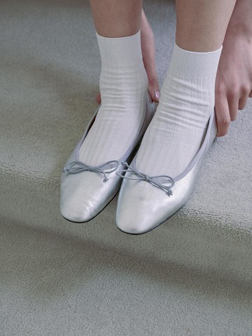 Miel Ballet Flat_Silver