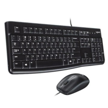 Logitech 羅技【MK120】有線 鍵盤滑鼠組 防濺灑設計 高解析度光學追蹤 公司貨