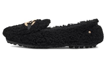 WMNS UGG SLIPON COMFORTABLE LOAFERS VERSATILE BLACK