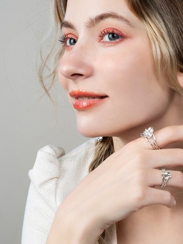 925純銀 蘭質熏心戒指 SLOr23