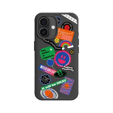 iPhone 16 SolidX 黑 - Positive Vibes / 正好能量 - 就是不一樣