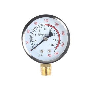 電池電力測電器 一般壓力錶 2分牙口 1/4PT 立式壓力錶 壓力錶 氣壓 水壓 液壓表 液壓錶 超能玩工 包退0費用