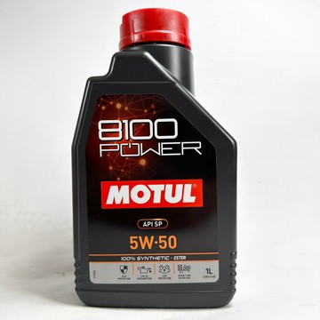[機油倉庫](台灣公司貨)MOTUL 8100 POWER 5W-50酯類全合成機油 1L