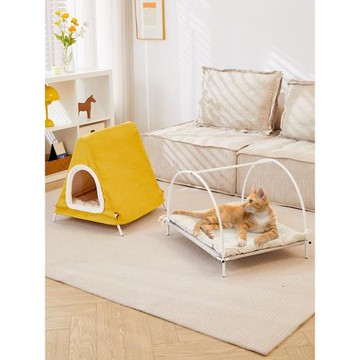 貓窩狗窩冬天保暖帳篷半封閉式四季通用寵物窩可拆洗貓咪房子用品