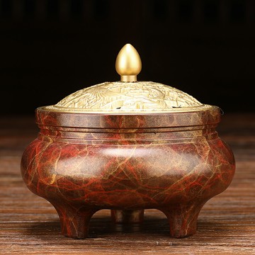 家用室內盤香爐香薰爐檀香爐安神熏香爐供佛茶道熏香擺件佛具用品