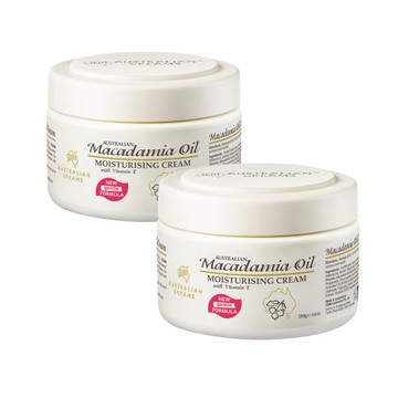 澳洲GM 夏威夷果油滋養嫩膚霜含維他命E(250g) 2入組 即期品-2026年8月到期