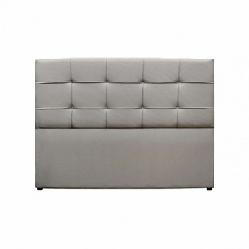 ASSARI-培迪貓抓皮井格紋床頭片(雙大6尺)亞麻灰