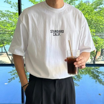 【KT USA】韓國Standard calif短T 短袖 短T 100%純棉款 短袖 情侶T 短袖 落肩情侶t0008