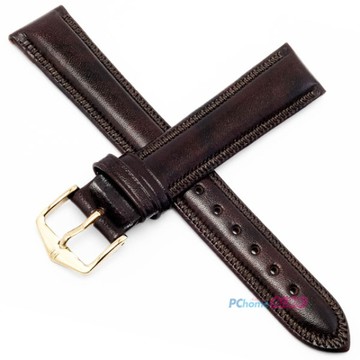 【海奕施 HIRSCH】皮革錶帶 Ascot L 深棕色 附工具 01575010 英倫風