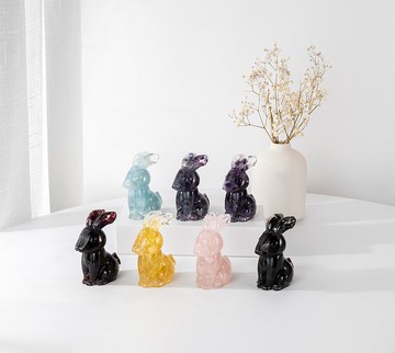 【許願萌寵】福氣兔兔(七款可選)#能量水晶