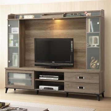 MUNA 莫可灰橡色7尺高低櫃