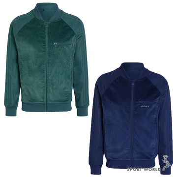 Adidas 立領外套 男裝 胸前口袋 復古 綠/藍【運動世界】IW3246/IX9600