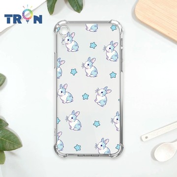 TRON IPhone XR 手繪小兔子透明殼 四角防摔 軟殼 手機殼
