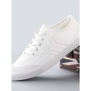 韓國ulzzang 小白鞋女夏季休閑百搭系帶帆布鞋學院風平底帆布鞋女