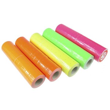 螢光色創業好幫手單排8位數打標機專用標籤紙標價紙打標紙可客製化印字