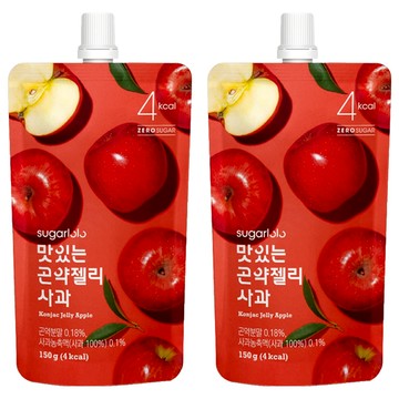 sugarlolo INTAKE 蒟蒻果凍飲 蘋果風味 隨時享受無負擔的美味 韓國原裝進口  150g  2包