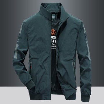 春秋季2025新款戶外外套男沖鋒衣高端休閑運動防風立領中年夾克潮