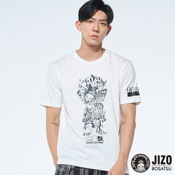 【買1送1】地藏在哪裡-漫畫滿版短TEE(白) - BLUE WAY  地藏小王